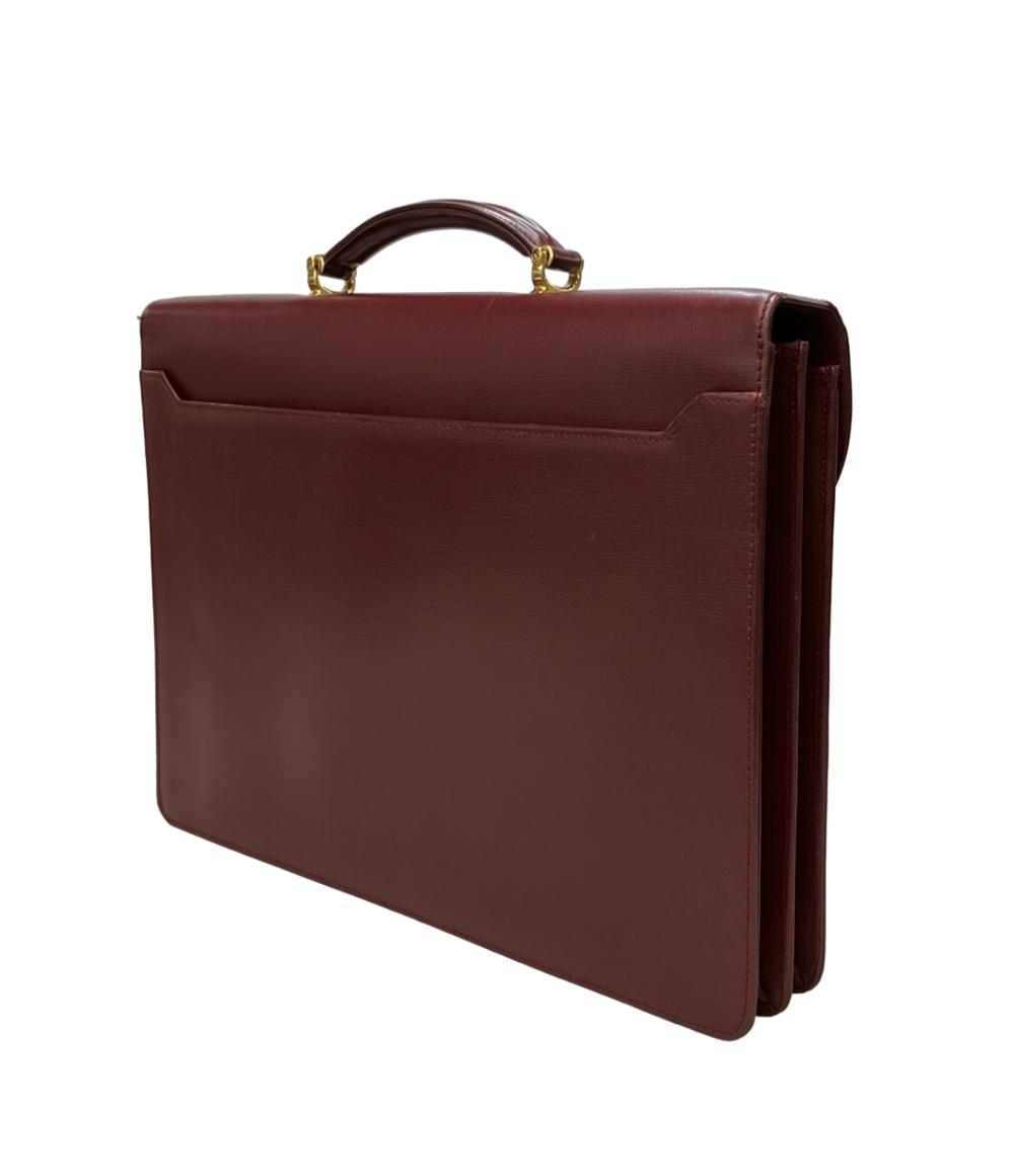 Cartier ビジネスバッグ マストライン ブリーフケース ボルドー レザー Cartier ビジネスバッグ ブリーフケース マストドゥ マストライン