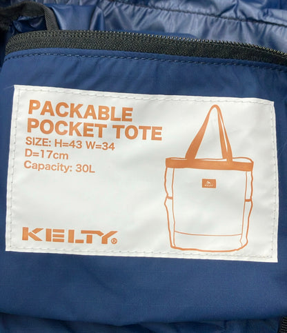 美品 KELTY トートバッグ 肩掛け PACKABLE POCKET TOTE パッカブル ポケット トート メンズ レディース ケルティ