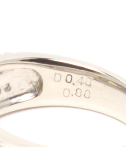 美品 リング 指輪 Pt900 ダイヤ 0.48ct トルマリン 0.88ct レディース SIZE 12号