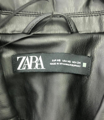 美品 ZARA エコレザートレンチコート レディース SIZE XS (XS) ザラ