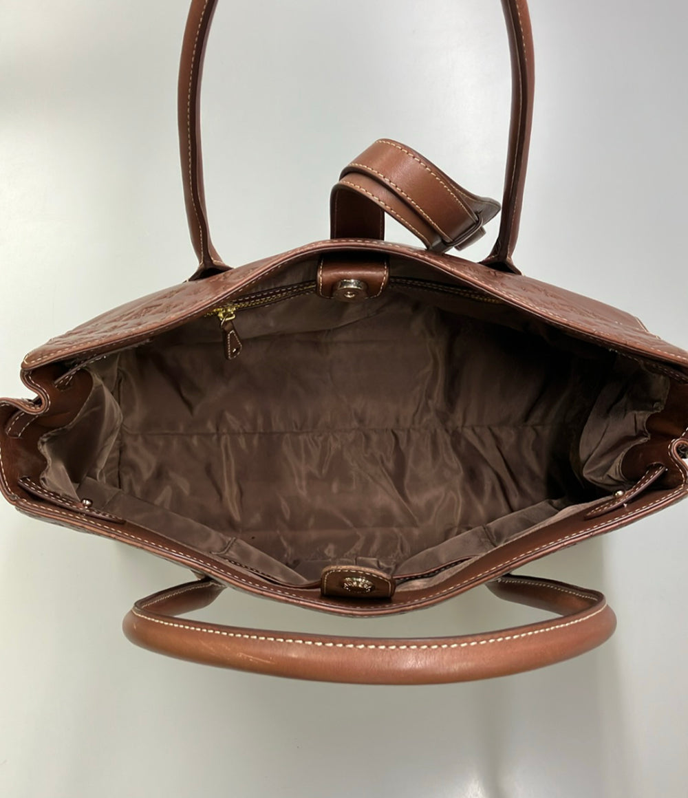 russet トートバッグ レザー アナグラム柄 レディース ラシット