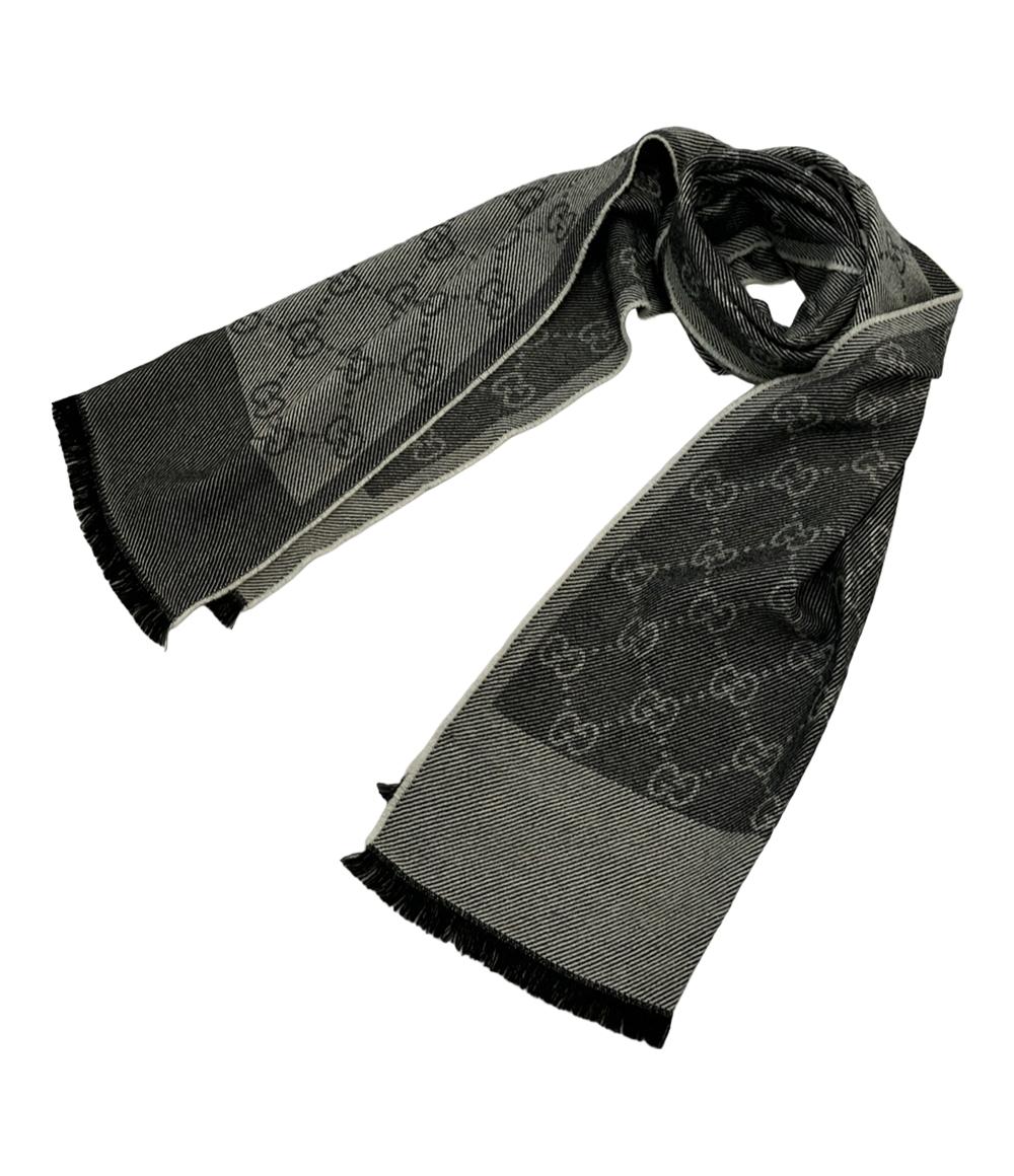 グッチ マフラー ウール 100% GG柄 レディース GUCCI