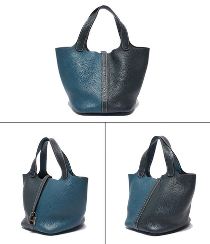 HERMES ハンドバッグ Z刻印 シルバー金具 トリヨンクレマンス ピコタンロックPM カザック レディース エルメス