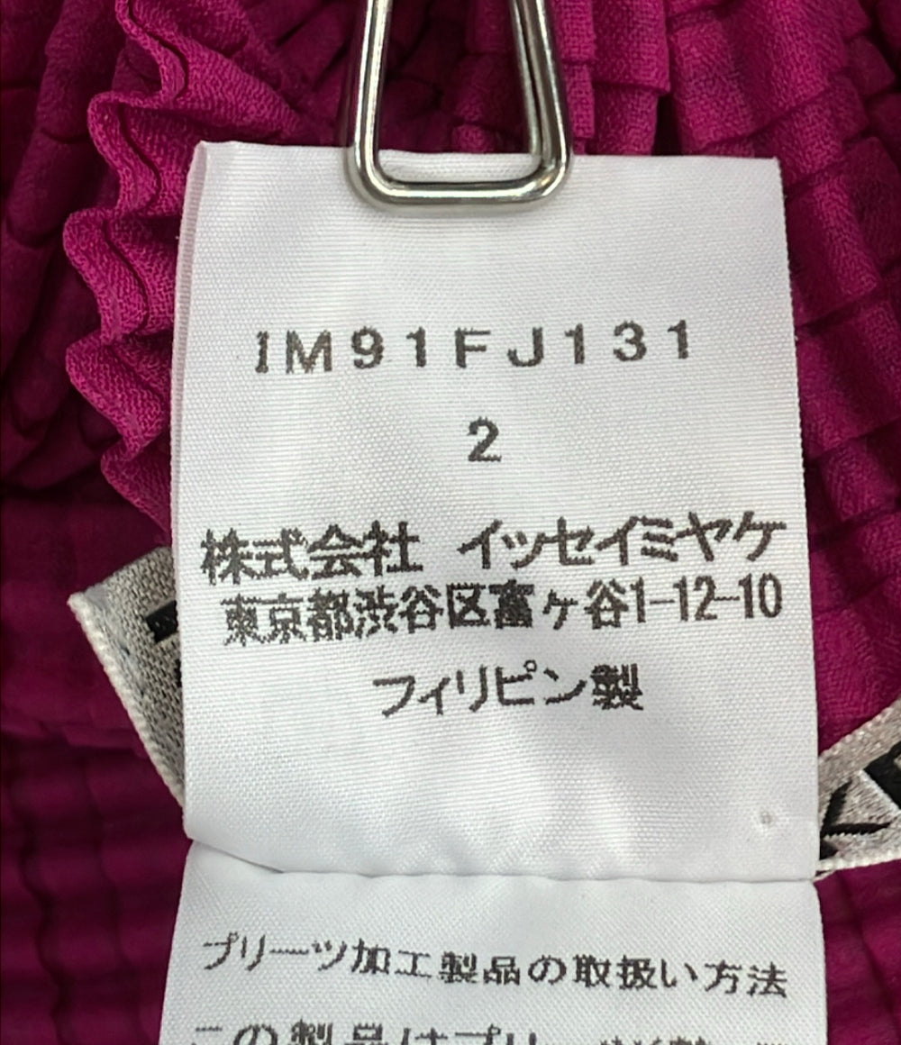 ISSEY MIYAKE 半袖 ブラウス IM91FJ131 レディース SIZE 2 イッセイミヤケ