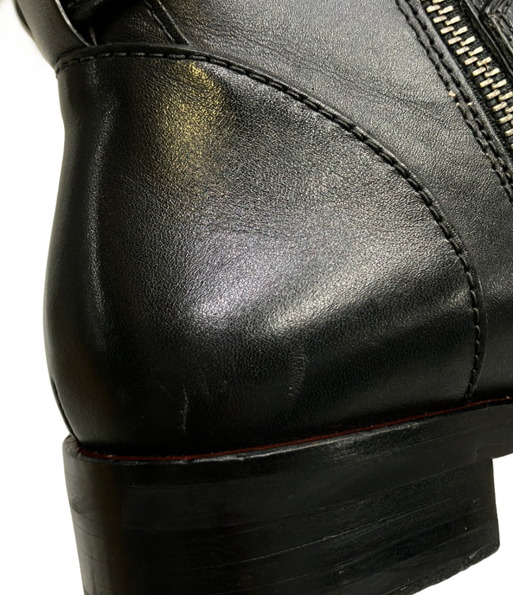 訳あり COACH サイドジップロングブーツ TURNLOCK RDG BT ITL FG1012 レディース SIZE 36.5 コーチ