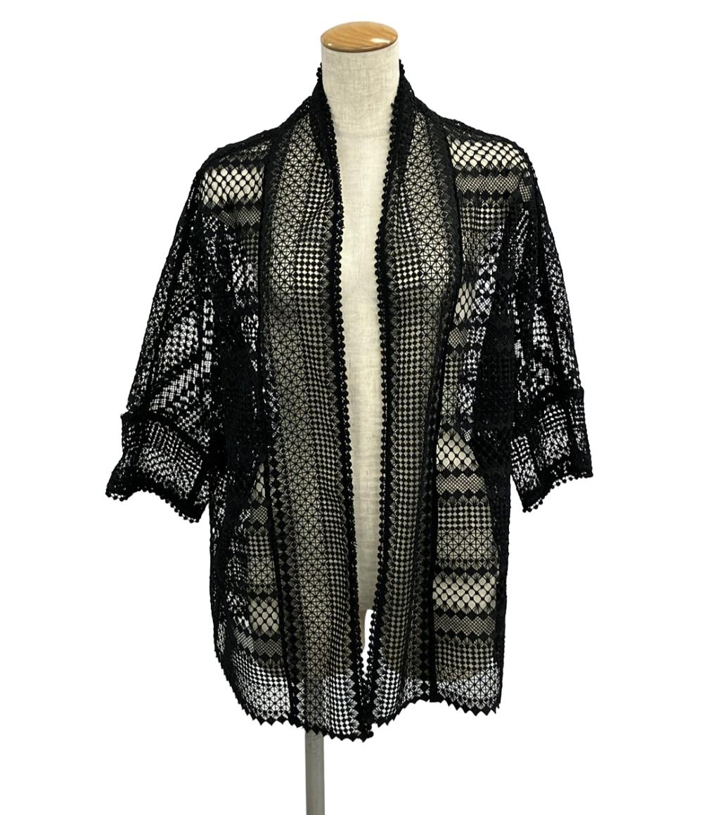 美品 クリップストリコ 半袖カーディガン レディース SIZE L (L) Ciips tricot