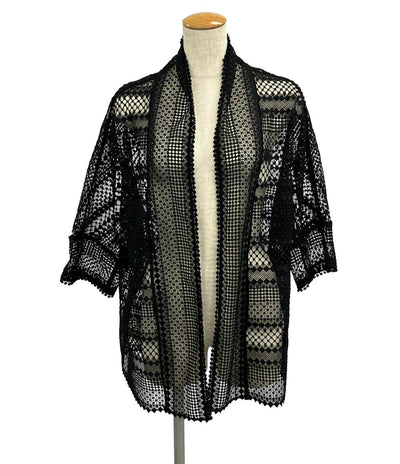 美品 クリップストリコ 半袖カーディガン レディース SIZE L (L) Ciips tricot