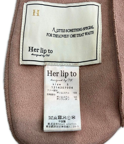 ハーリップトゥ フェイクファーリバーシブルコート 1214307004 レディース SIZE S Her lip to