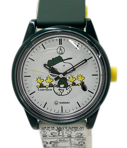 Q&Q 腕時計 ソーラー ホワイト レディース メンズ キューアンドキュー