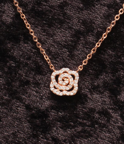 美品 フォリフォリ ネックレス SV925 フラワーモチーフ レディース Folli Follie