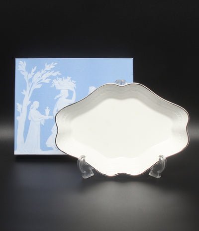 WEDGWOOD ダイヤディッシュ 皿 22cm インタグリオ プラチナ ウェッジウッド