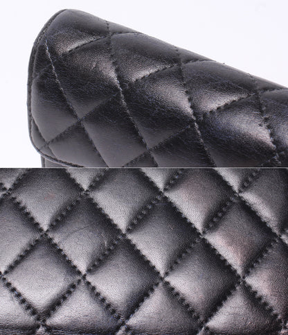 CHANEL 三つ折り財布 シルバー金具 26番台 マトラッセ レディース シャネル
