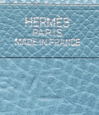 HERMES 長財布 □K刻印 シルバー金具 ヴォーエプソン ベアンスフレ レディース メンズ エルメス