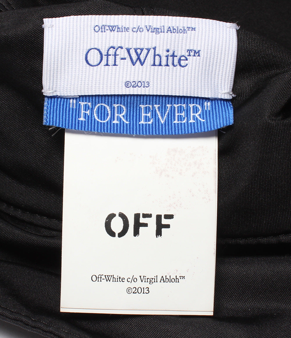 美品 OFF-WHITE バケットハット メンズ SIZE L オフホワイト