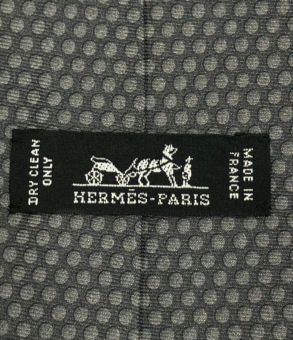 美品 HERMES ネクタイ シルク 100% メンズ エルメス