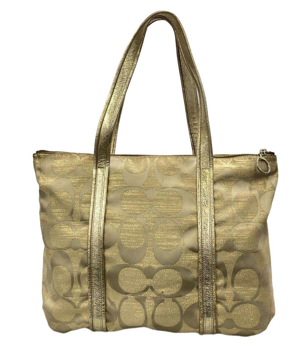 COACH トートバッグ ショルダーバッグ 肩掛け ポピー ラージシグネチャー レディース コーチ