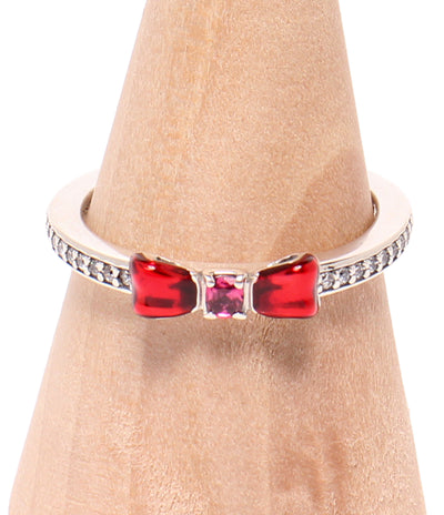 美品 PANDORA Disney リング 指輪 SV925 白雪姫 リボンモチーフ レディース SIZE 13号 パンドラ