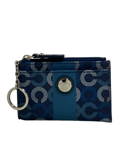 美品 COACH コインケース キーリング付き シグネチャー レディース メンズ コーチ