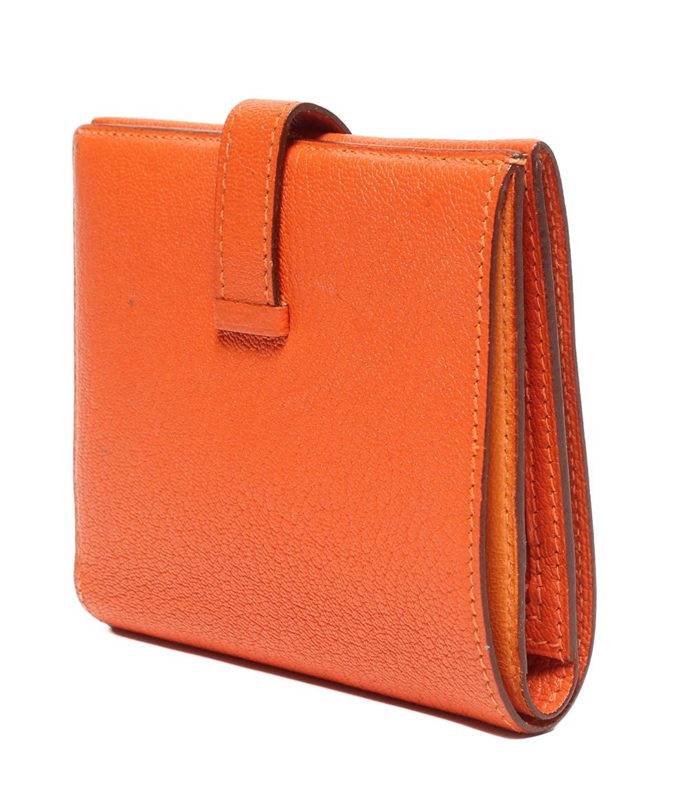 HERMES 二つ折り財布 □G刻印 シルバー金具 ベアンコンパクト レディース エルメス