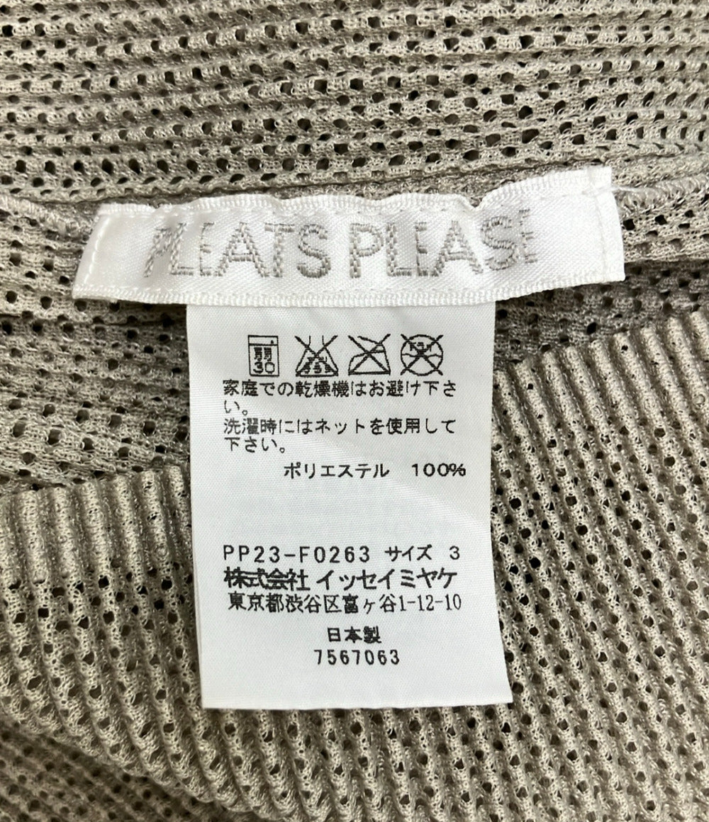 PLEATS PLEASE 長袖カーディガン PP23-F0263 レディース SIZE 3 プリーツプリーズ