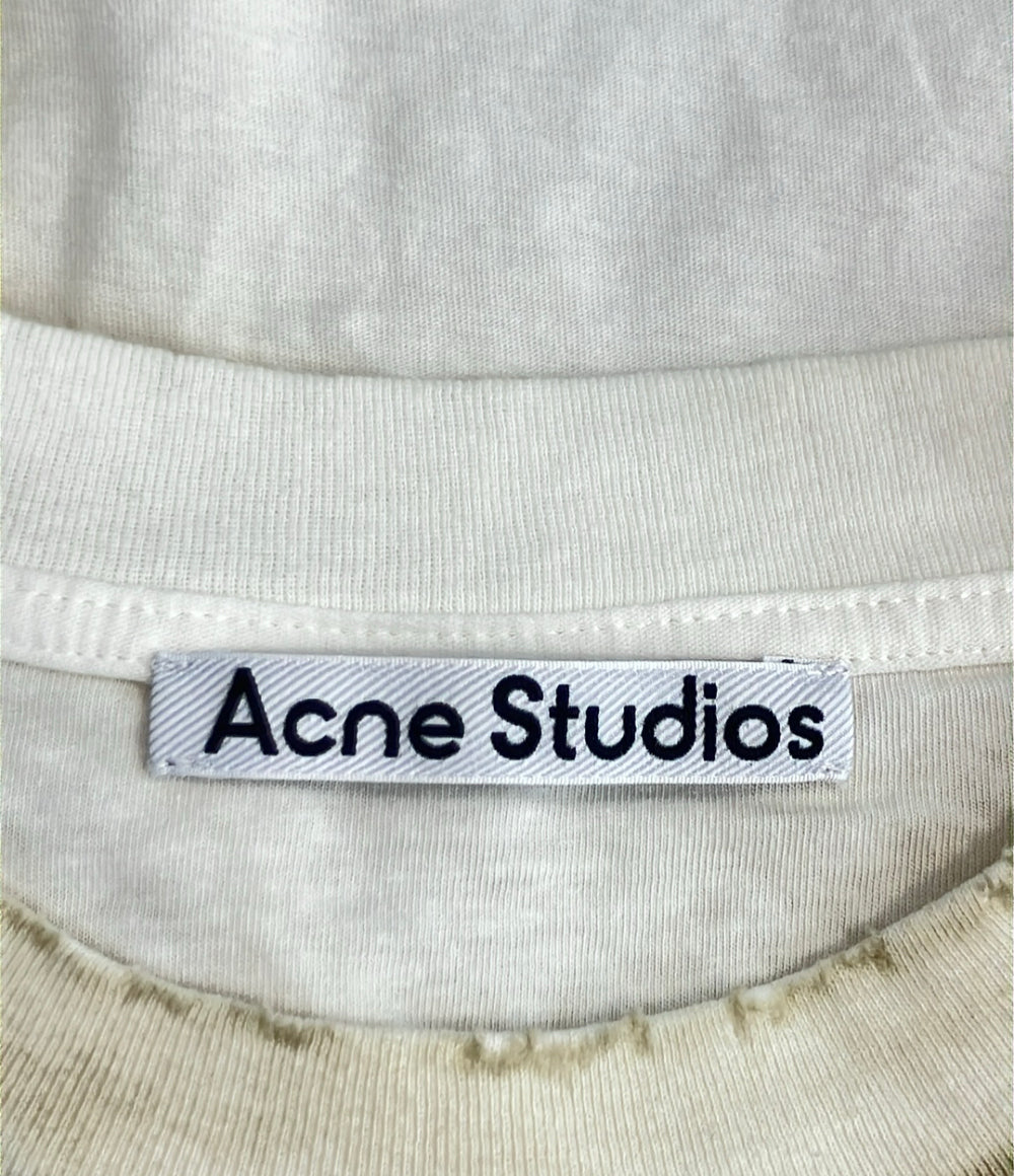 Acne Studios 半袖 スプレー加工ロゴTシャツ ダメージ加工 FN-UX-TSHI000013 メンズ SIZE XS (X) アクネ ストゥディオズ