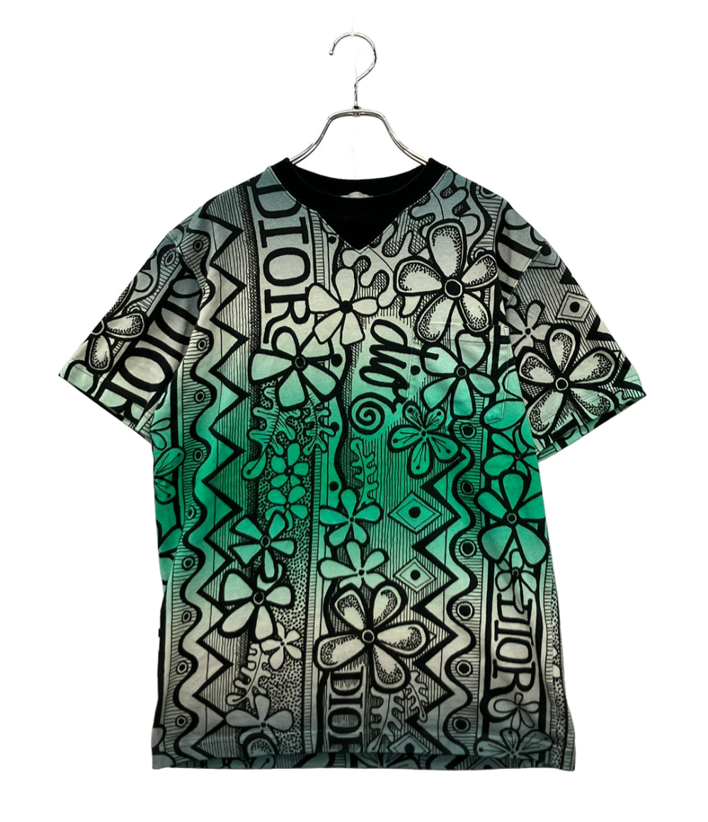 DIOR HOMME STUSSY 半袖Tシャツ 総柄 033J642B0645 メンズ SIZE XS ディオール・オム ステューシー