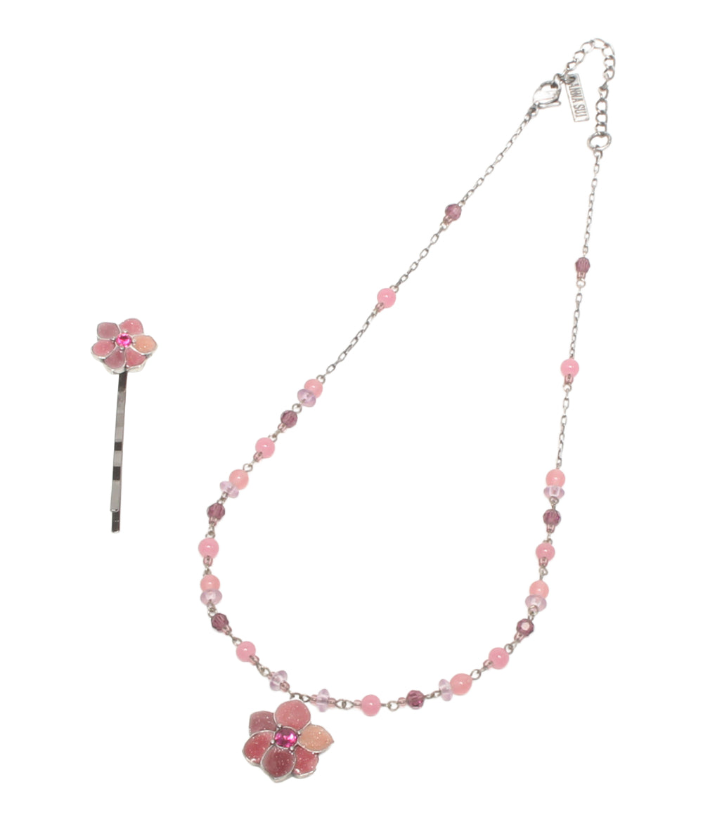 美品 ANNA SUI ネックレス ヘアピン 2点セット レディース アナスイ