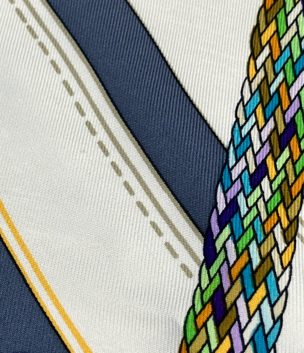 美品 HERMES スカーフ シルク100% カレ90 Petite main レディース エルメス