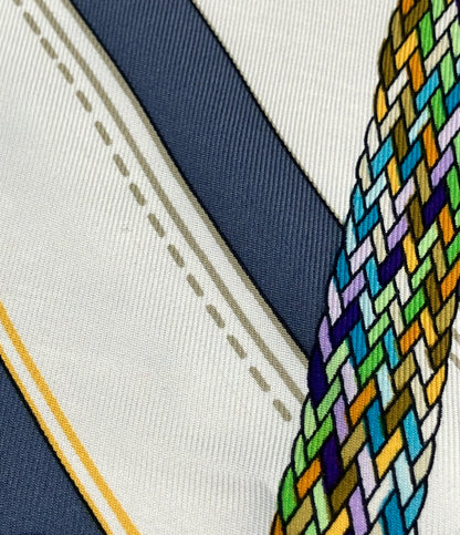 美品 HERMES スカーフ シルク100% カレ90 Petite main レディース エルメス