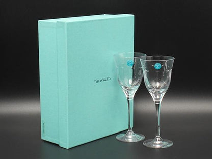 ティファニー ワイングラス 2点セット ペア グラマシー TIFFANY&Co 