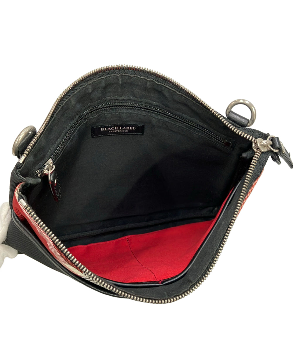 美品 BLACK LABEL CRESTBRIDGE ショルダーバッグ 斜め掛け ユニセックス ブラックレーベルクレストブリッジ