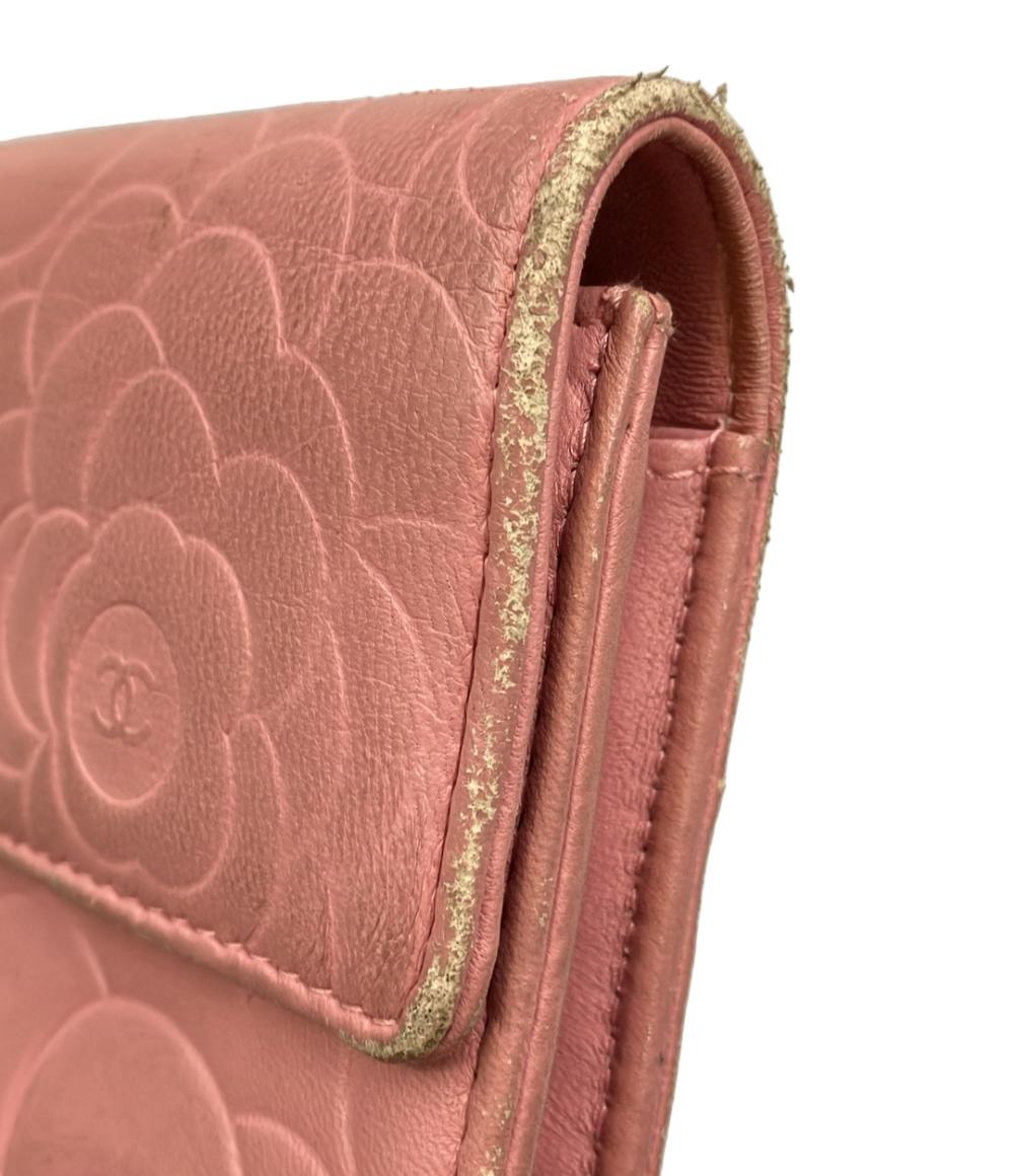 CHANEL 長財布 シルバー金具 14番台 カメリア レディース シャネル