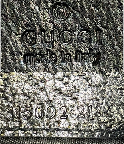 美品 GUCCI 二つ折り長財布 GGキャンバス 115092 2184 メンズ グッチ