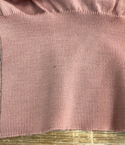 Salvatore Ferragamo 長袖ニット カラーブロック 赤 ピンク 白 レディース SIZE M サルヴァトーレフェラガモ