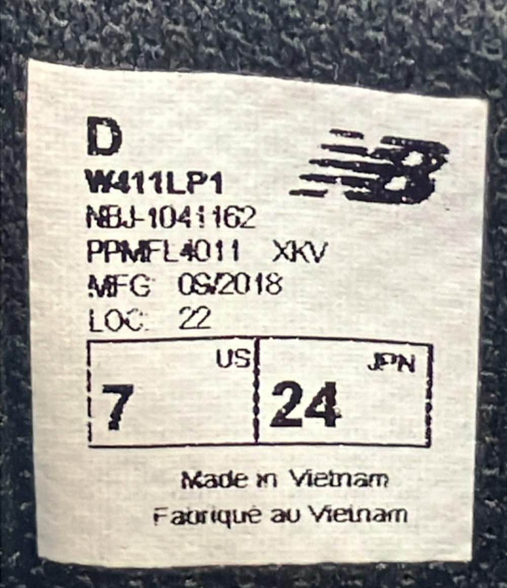 NEW BALANCE ローカットスニーカー W411LP1 レディース SIZE 24.0 (L) ニューバランス