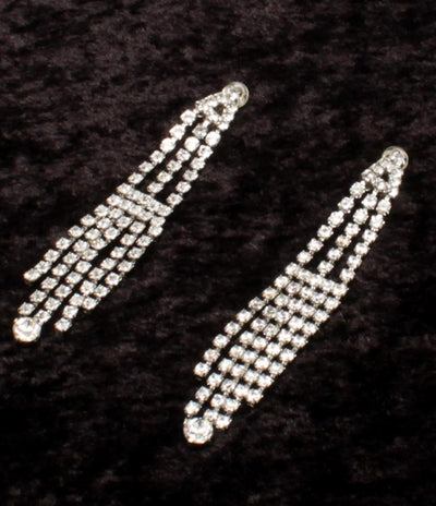 YVES SAINT LAURENT イヤリング ラインストーン レディース イヴ・サンローラン