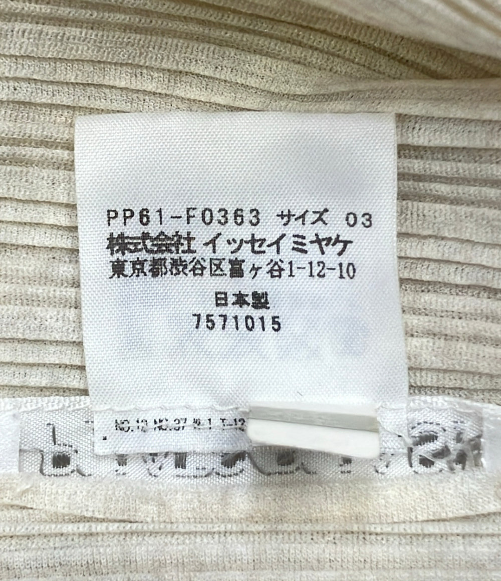PLEATS PLEASE 変形カーディガン PP61-F0363 レディース SIZE 03 (L) プリーツプリーズ