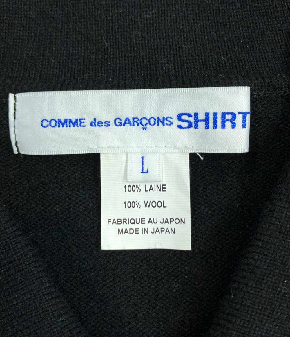 COMME des GARCONS SHIRT 長袖ニットポロシャツ メンズ SIZE L コムデギャルソンシャツ