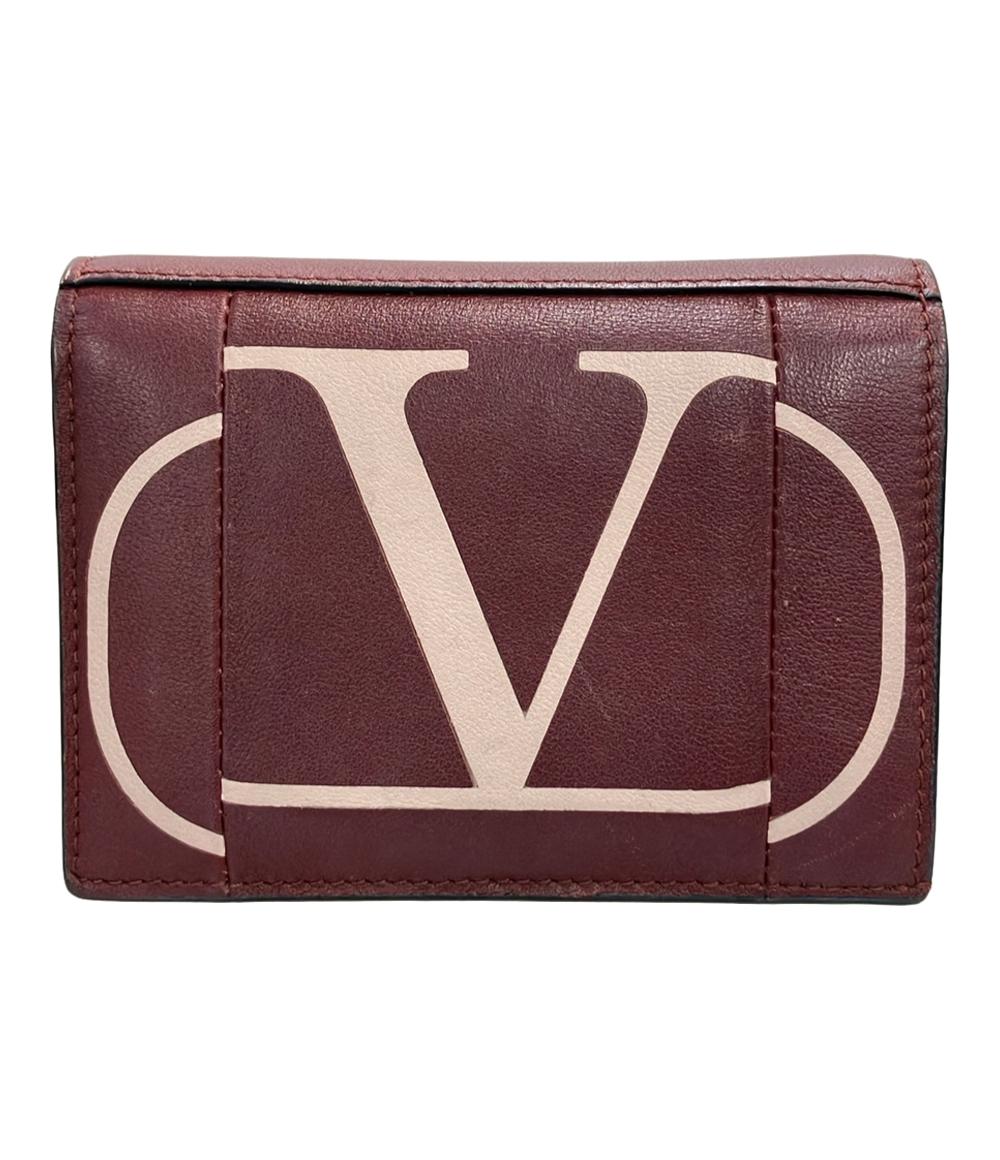 ヴァレンティノ 二つ折り財布 Vロゴ レザー レディース VALENTINO