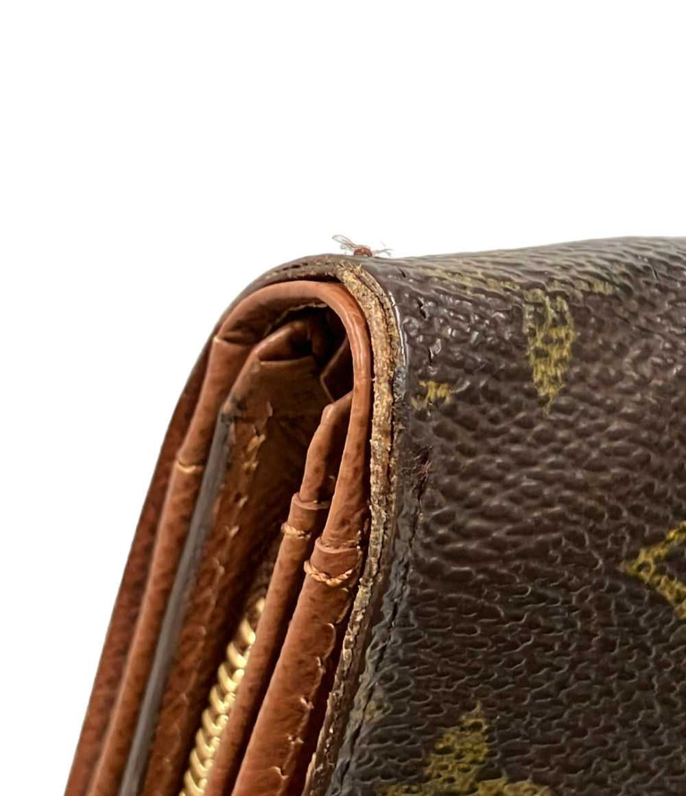 LOUIS VUITTON 二つ折り財布 ポルトモネ ジップ モノグラム M61735 レディース メンズ ルイ・ヴィトン