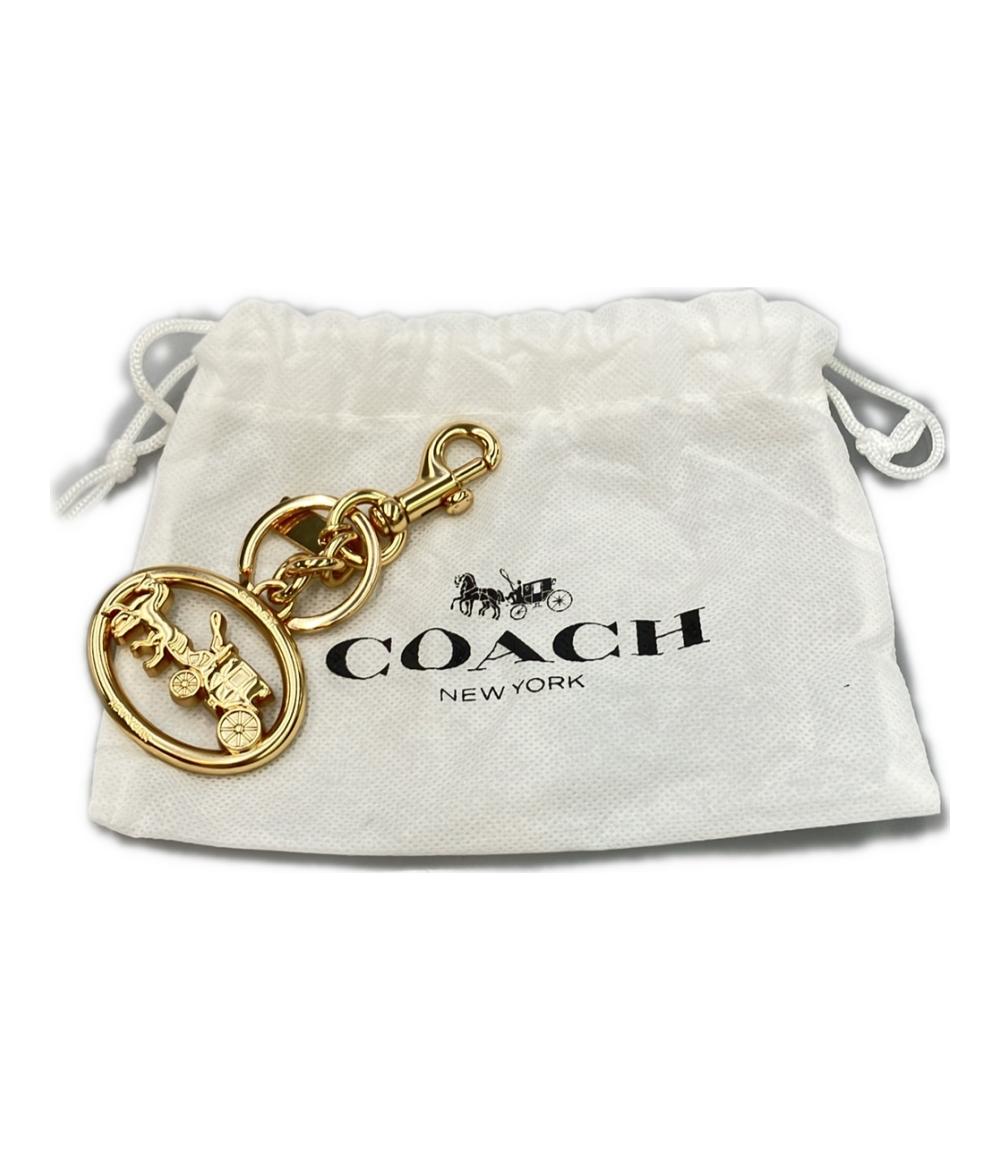 美品 COACH ホース アンド キャリッジ バッグ チャーム レディース