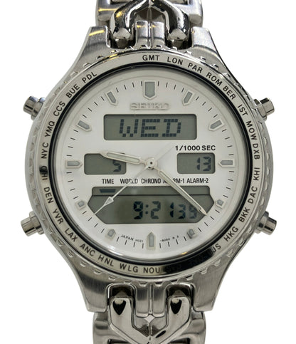 SEIKO 腕時計 クオーツ ホワイト H021-8050 メンズ セイコー