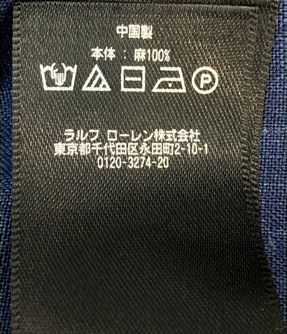 RRL カバーオール リネン インディゴ つなぎ ジャンプスーツ オーバーオール レディース SIZE 2 (S) ダブルアールエル