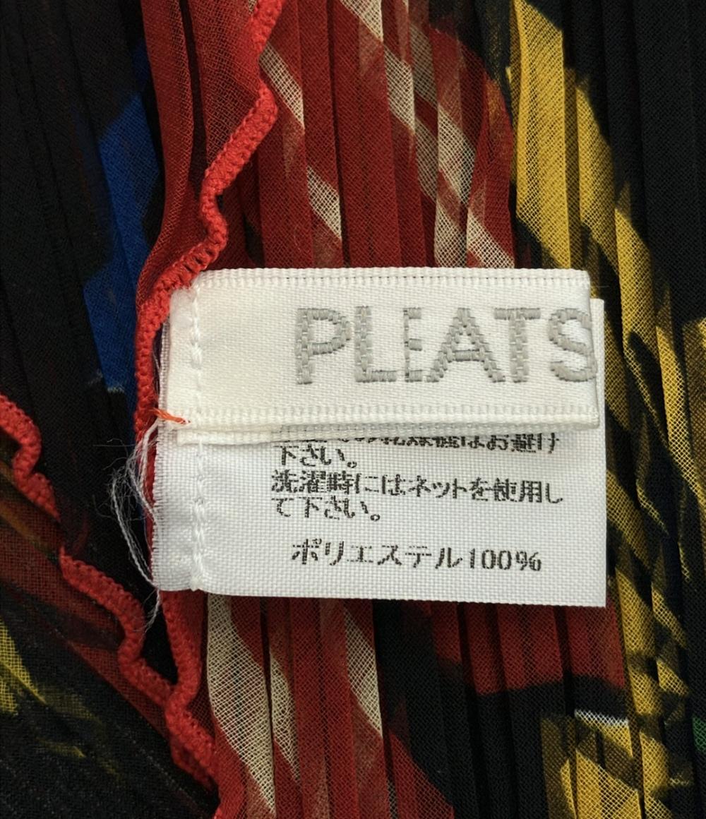 プリーツプリーズ ミニストール 菱形 ハイビスカス柄 PP34-AD311 レディース PLEATS PLEASE