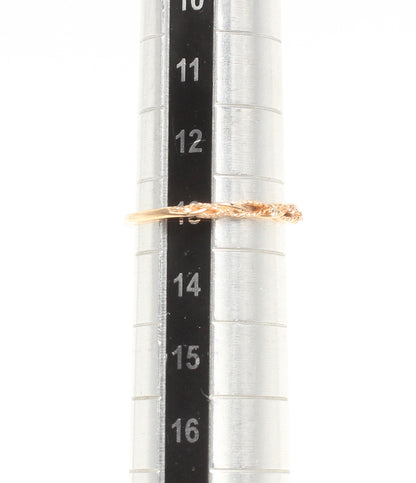 美品 NOJESS リング 指輪 K10 ダイヤ 0.046ct レディース SIZE 13号 ノジェス