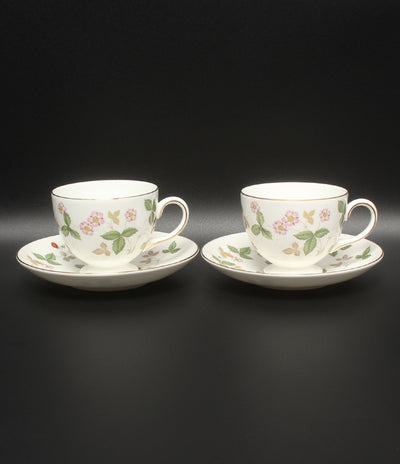 WEDGWOOD カップ＆ソーサー 2客セット ペア ワイルドストロベリー ウェッジウッド
