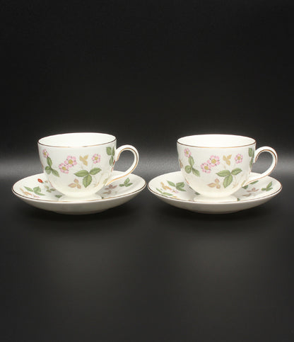 WEDGWOOD カップ＆ソーサー 2客セット ペア ワイルドストロベリー ウェッジウッド