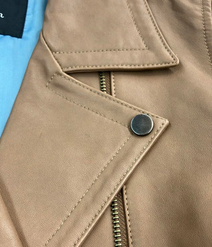 Diagram GRACE CONTINENTAL ダブルライダースジャケット ラムレザー レディース SIZE 38 (S) ダイアグラムグレースコンチネンタル