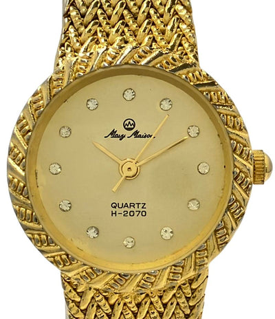 マビーメイゾン 腕時計 クオーツ ゴールド H-2070 レディース Mary Maison