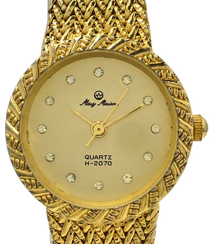 マビーメイゾン 腕時計 クオーツ ゴールド H-2070 レディース Mary Maison
